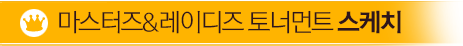 마스터즈 프리미어 수상자 및 대진표